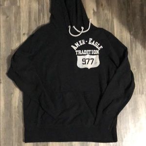 Black American Eagle Hoodie
